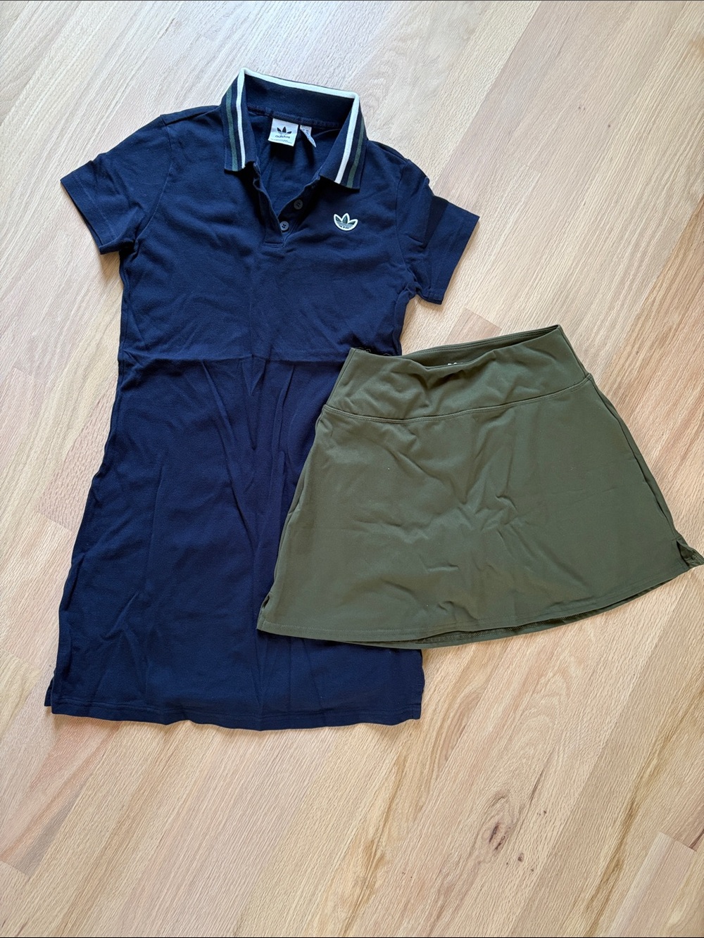 Adidas tennis dress and DSG skort